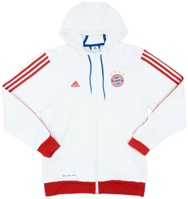 2014-15 Bayern Munich adidas Zipped Hooded Top - 7/10 - (M)
