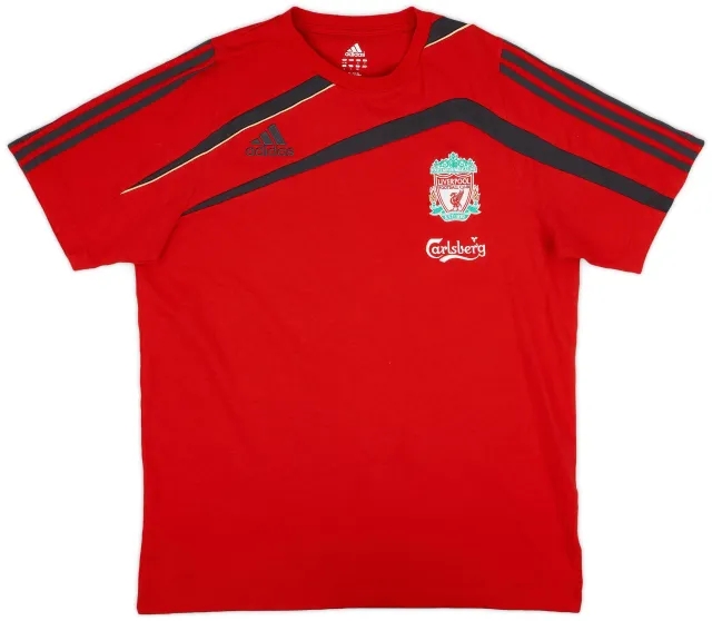 2009-10 Liverpool adidas Training Shirt - 9/10 - (L)