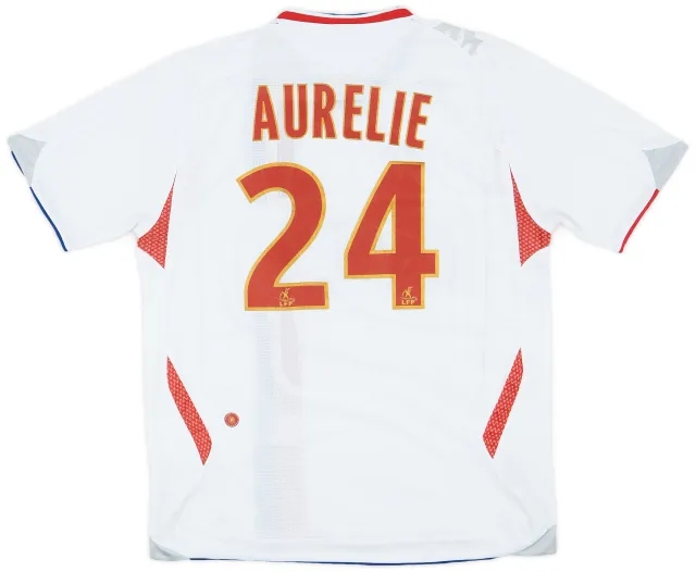 Umbro 2006-07 Lyon Home Shirt Aurelie #24 - 5/10 - (L)
