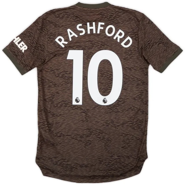 adidas 2020-21 Manchester United Authentic Away Shirt Rashford #10 - 9/10 - (S)