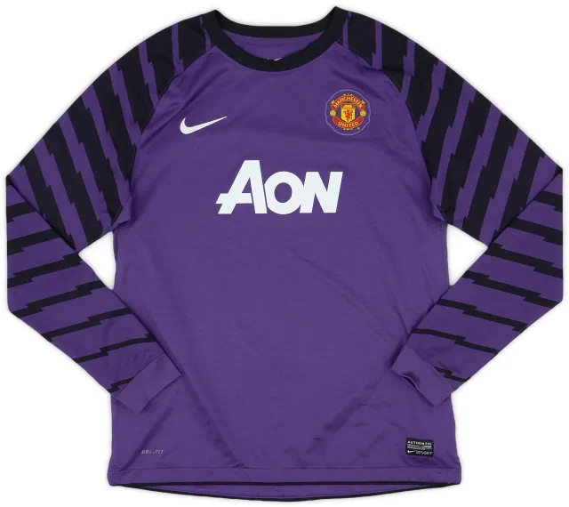 Nike 2010-11 Manchester United Purple GK Shirt - 8/10 - (XL.Boys)