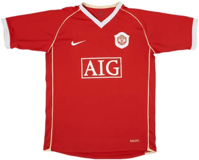 Nike 2006-07 Manchester United Home Shirt Solskjaer #20 - 7/10 - (L)
