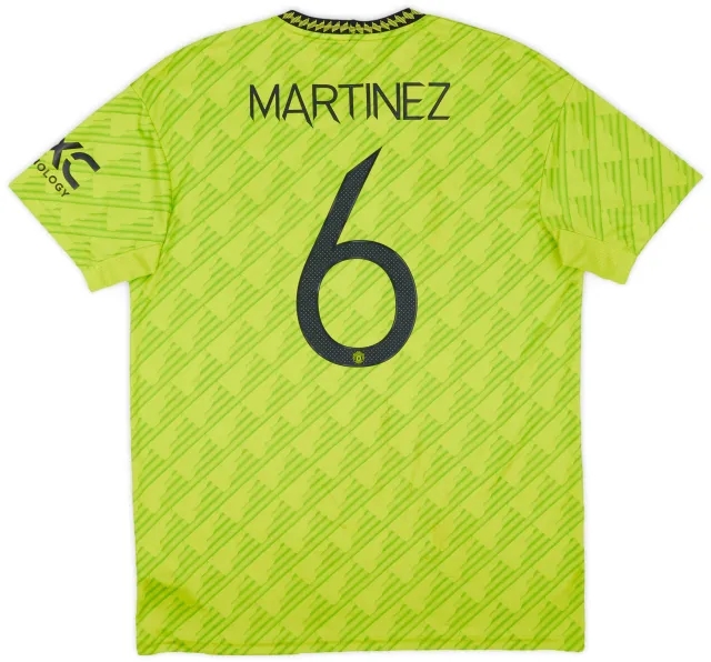 adidas 2022-23 Manchester United Third Shirt Martinez #6 - 7/10 - (L)
