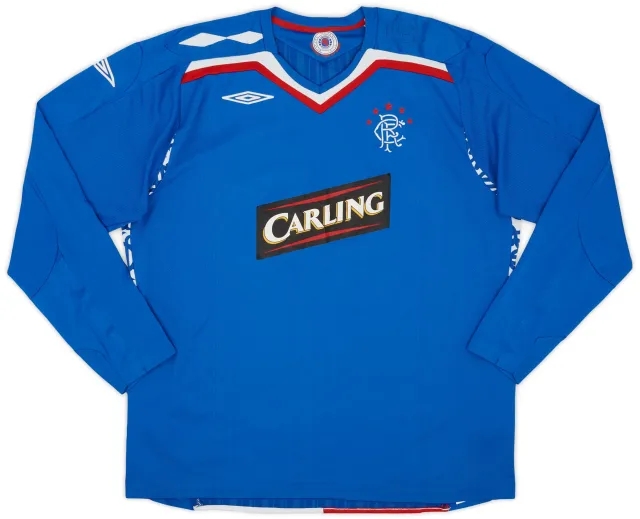Umbro 2007-08 Rangers Home Shirt - 8/10 - (XXL)