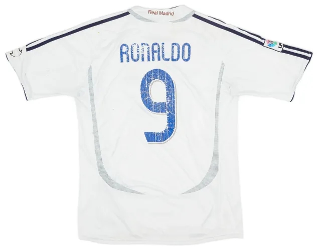 adidas 2006-07 Real Madrid Home Shirt Ronaldo #9 - 4/10 - (XL)