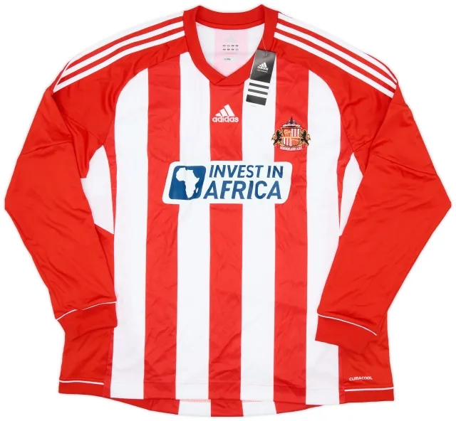 adidas 2012-13 Sunderland Home L/S Shirt (XXL)