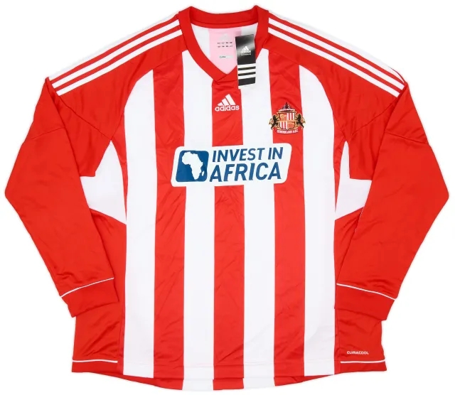 adidas 2012-13 Sunderland Home L/S Shirt (XXL)
