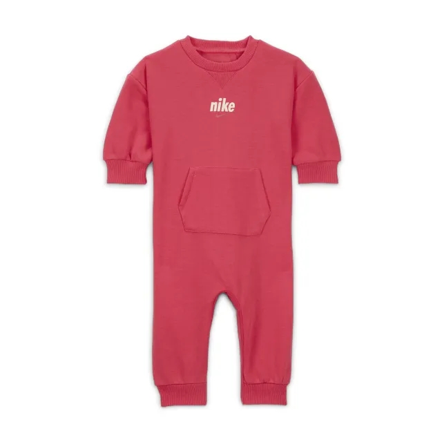 Nike Everyone From Day One Baby (0–9M) Crew Overalls - Pink - Cotton