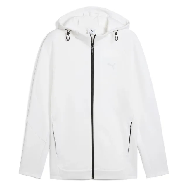 Puma  EVOSTRIPE FULL ZIP HOODIE  men's Tracksuit jacket in White