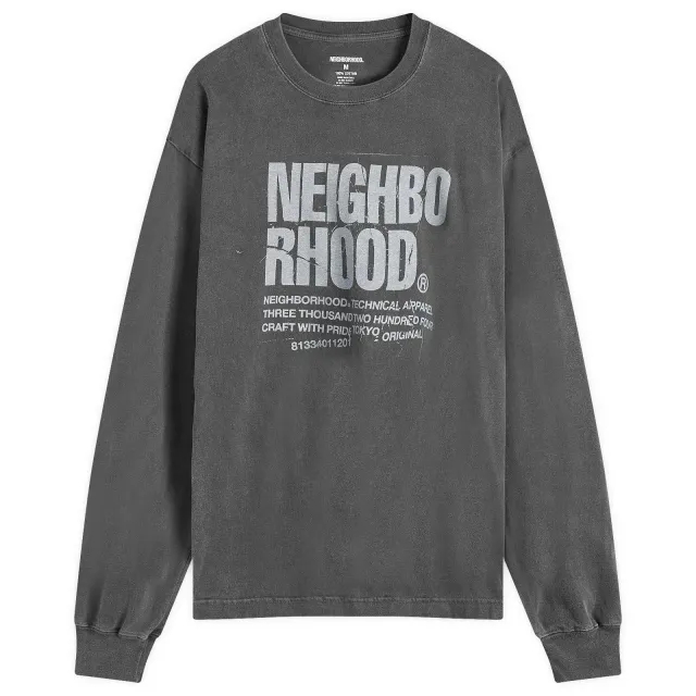 Neighborhood Men's LS-11 Long Sleeve T-Shirt Black
