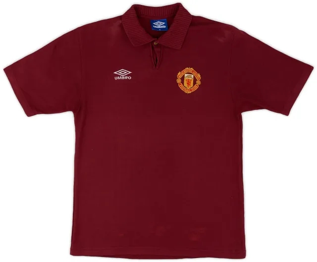 1996-97 Manchester United Umbro Polo Shirt - 6/10 - (M)