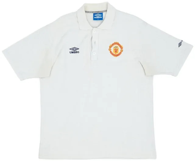 1996-97 Manchester United Umbro Polo Shirt - 7/10 - (XL)