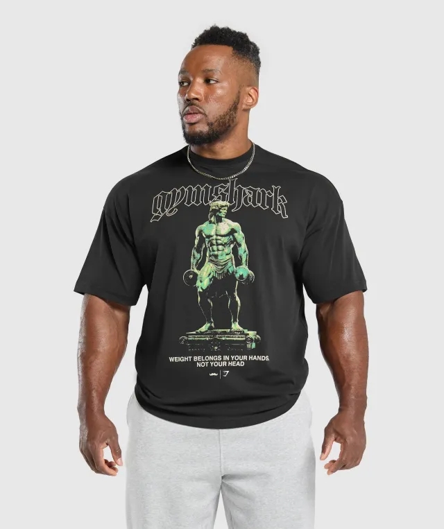Gymshark Movember Graphic T-Shirt - Black