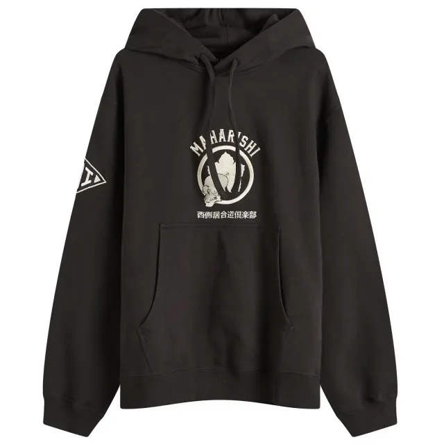Maharishi Men's Kamon Embroidered Hoodie Black