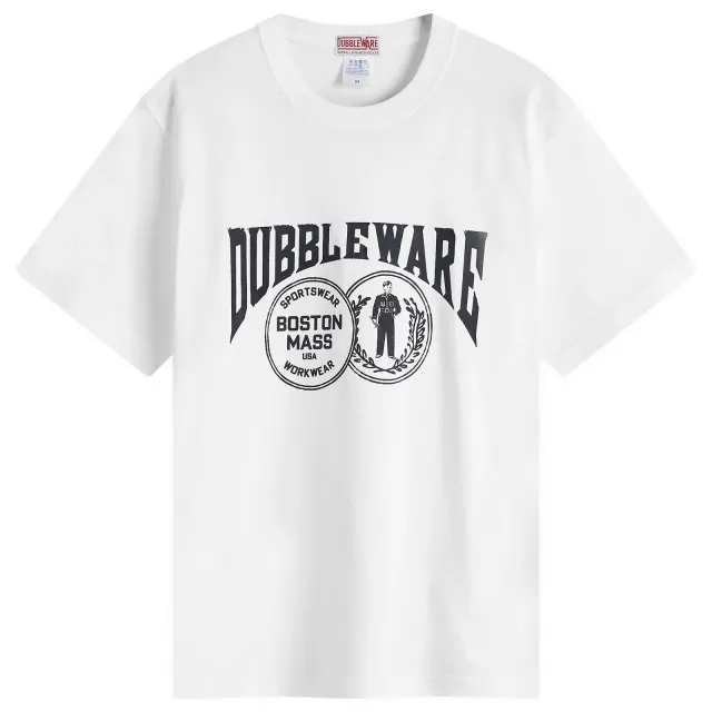 Dubbleware Men's Double Disc T-Shirt White