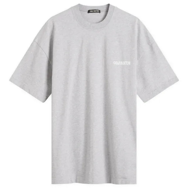 Cole Buxton Men's Sportswear T-Shirt Light Grey Marl