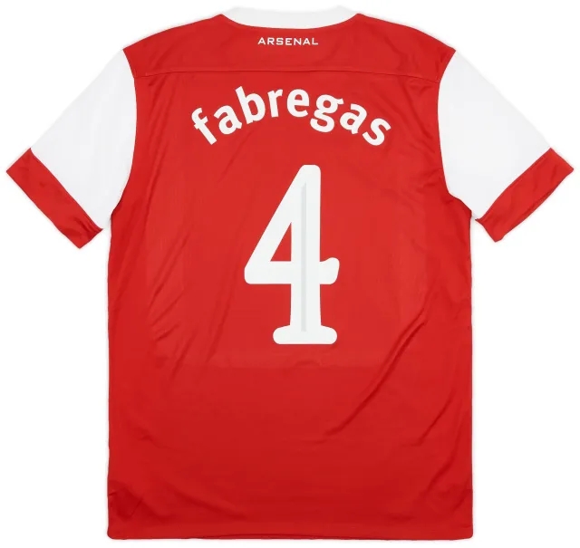 Nike 2010-11 Arsenal Home Shirt Fabregas #4 - 5/10 - (M)
