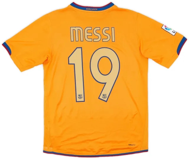 Nike 2006-08 Barcelona Away Shirt Messi #19 - 6/10 - (S)
