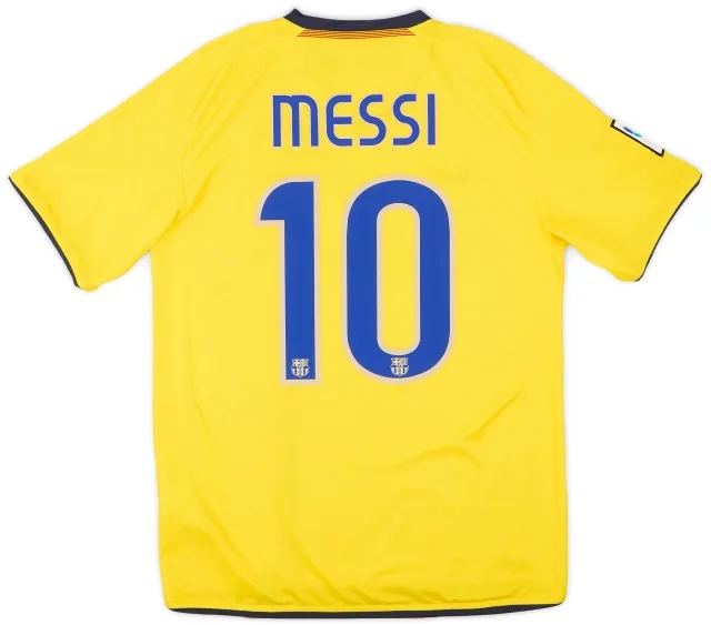 Nike 2008-10 Barcelona Away Shirt Messi #10 - 6/10 - (S)