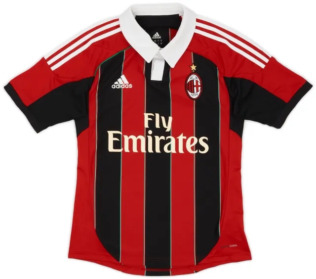 adidas 2012-13 AC Milan Home Shirt - 7/10 - (S)