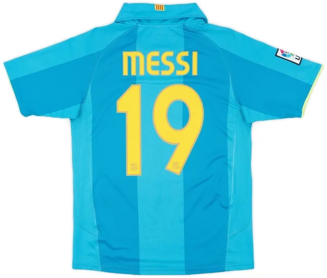 Nike 2007-09 Barcelona Away Shirt Messi #19 - 9/10 - (S)