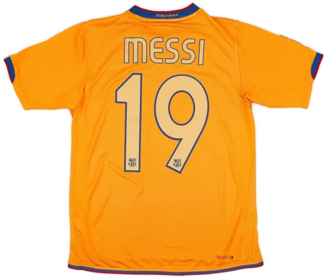 Nike 2006-08 Barcelona Away Shirt Messi #19 - 8/10 - (S)