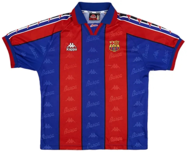 Kappa 1995-97 Barcelona Home Shirt - 6/10 - (M)