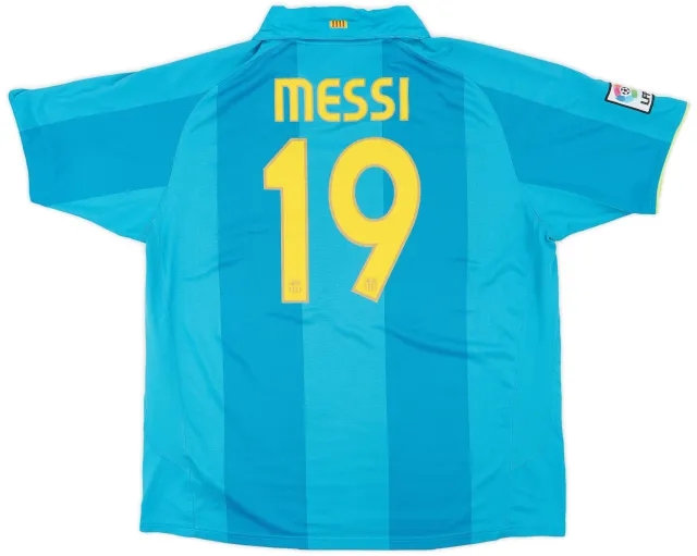 Nike 2007-09 Barcelona Away Shirt Messi #19 - 6/10 - (XXL)