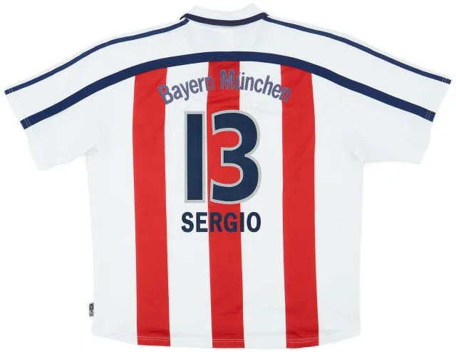 adidas 2000-01 Bayern Munich Away Shirt Sergio #13 - 7/10 - (XXL)