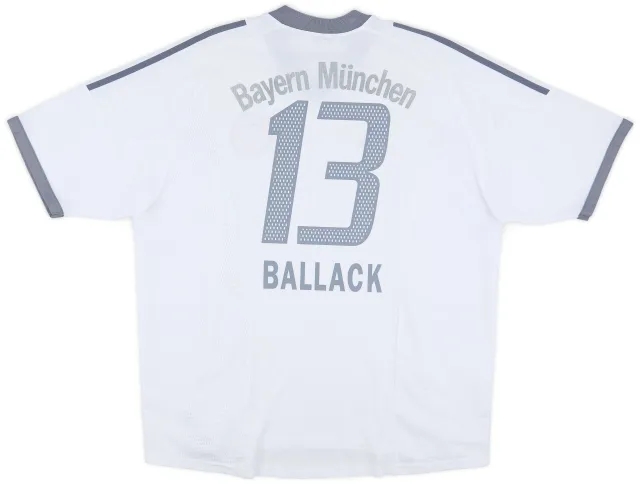 adidas 2002-03 Bayern Munich Away Shirt Ballack #13 - 7/10 - (XXL)