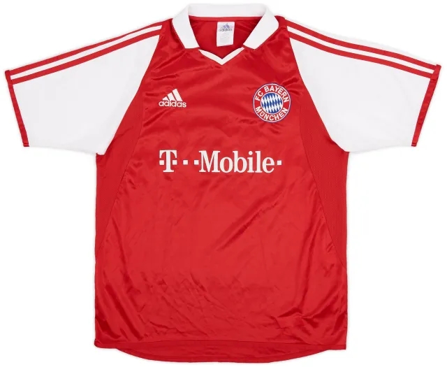 adidas 2003-04 Bayern Munich Home Shirt - 8/10 - (XL.Boys)