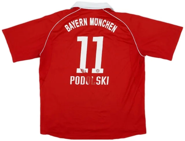 adidas 2005-06 Bayern Munich Home Shirt Podolski #11 - 4/10 - (XXL)