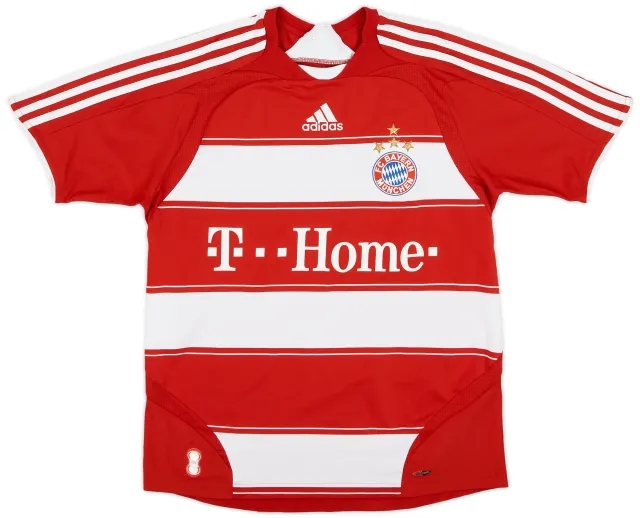 adidas 2007-08 Bayern Munich Home Shirt - 8/10 - (L.Boys)