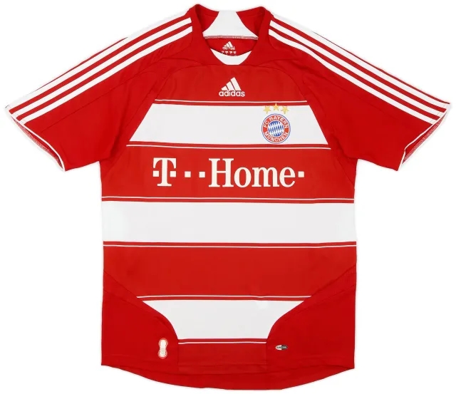 adidas 2007-08 Bayern Munich Home Shirt - 6/10 - (M)