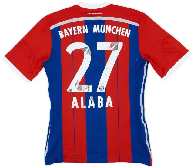 adidas 2014-15 Bayern Munich Home Shirt Alaba #27 - 4/10 - (M)