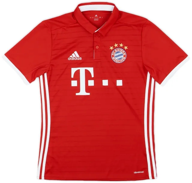adidas 2016-17 Bayern Munich Home Shirt - 9/10 - (S)