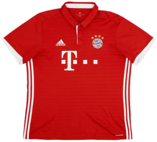 adidas 2016-17 Bayern Munich Home Shirt - 8/10 - (XL)