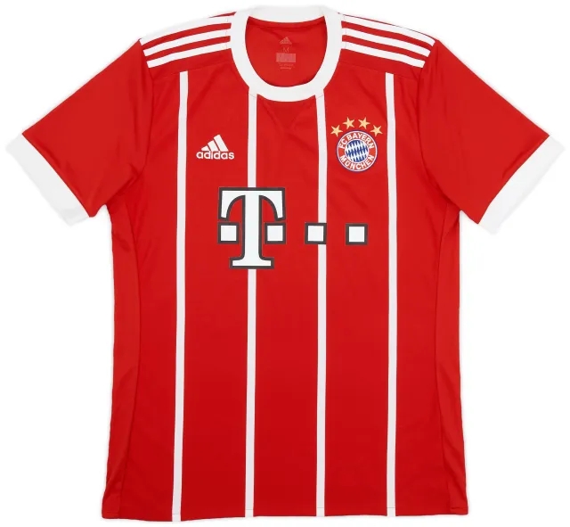 adidas 2017-18 Bayern Munich Home Shirt - 9/10 - (M)