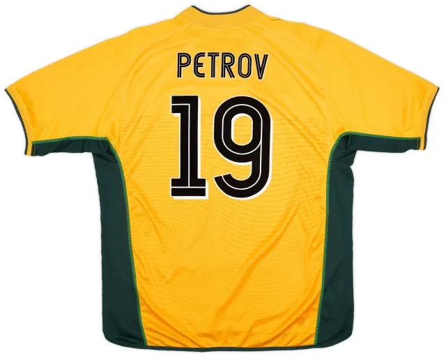 Umbro 2002-03 Celtic Away Shirt Petrov #19 - 8/10 - (XXL)