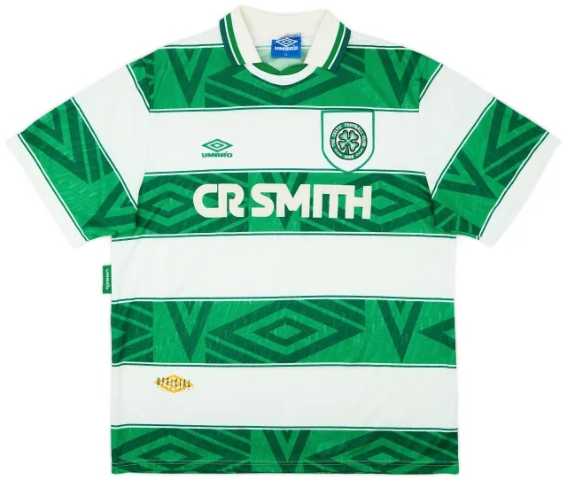 Umbro 1993-95 Celtic Home Shirt - 9/10 - (XL)