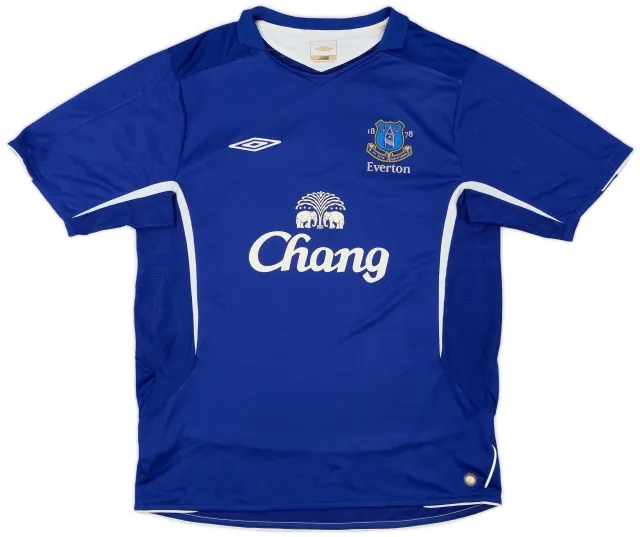 Umbro 2005-06 Everton Home Shirt - 7/10 - (L)