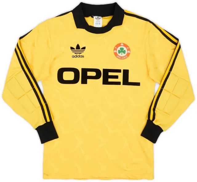 adidas Originals 1990-92 Ireland GK Shirt #1 - 7/10 - (Y)