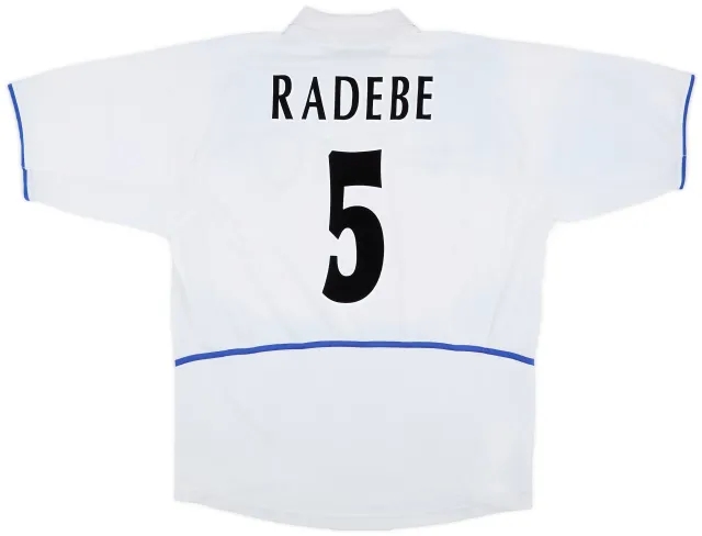 Nike 2002-03 Leeds United Home Shirt Radebe #5 - 6/10 - (XXL)