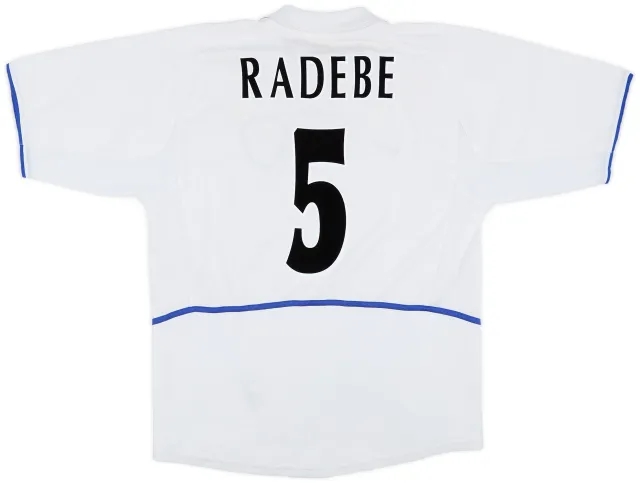 Nike 2002-03 Leeds United Home Shirt Radebe #5 - 6/10 - (L)