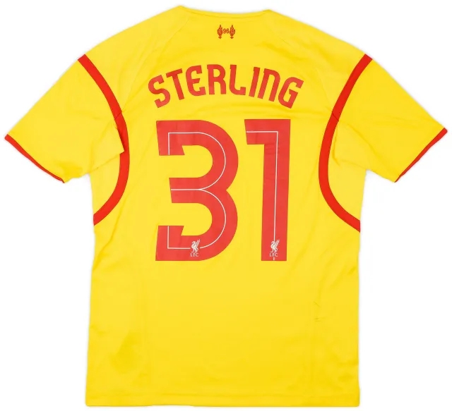 2014-15 Liverpool Away Shirt Sterling #31 - 6/10 - (S)