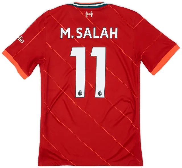 Nike 2021-22 Liverpool Home Shirt M.Salah #11 - 8/10 - (S)