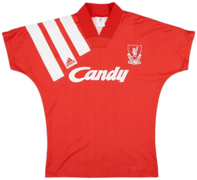adidas 1991-92 Liverpool Home Shirt - 7/10 - (S)