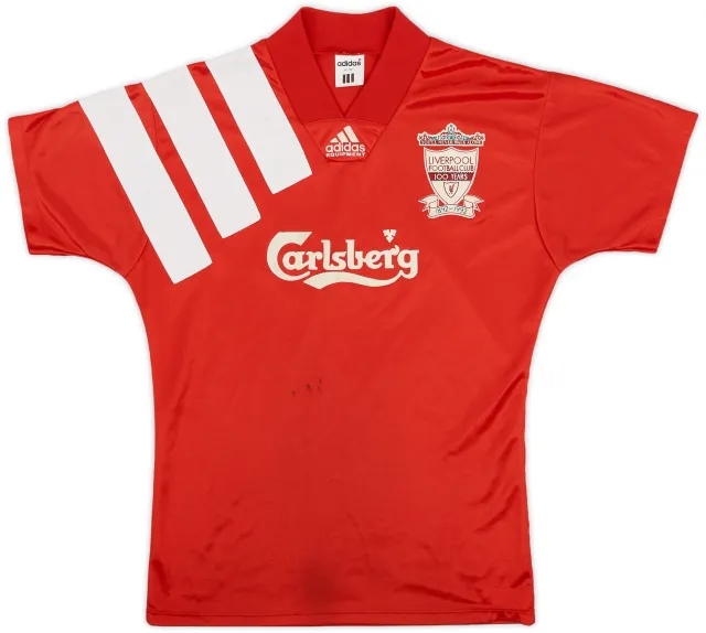 adidas 1992-93 Liverpool Centenary Home Shirt - 6/10 - (S)