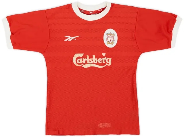 Reebok 1998-00 Liverpool Home Shirt - 5/10 - (M.Boys)
