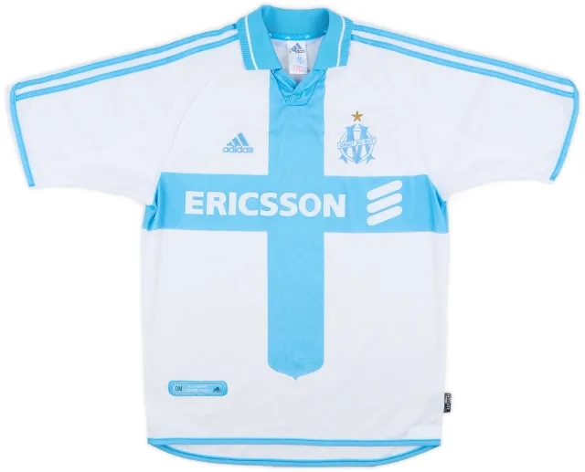 adidas 2000-01 Olympique Marseille Home Shirt - 8/10 - (S)